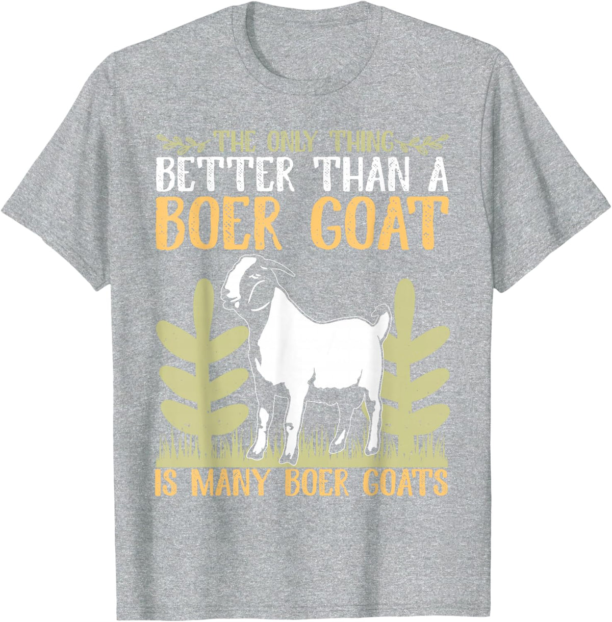 Funny Boer Goat Farmer Goat Herder Lover T-Shirt - Heather Grey