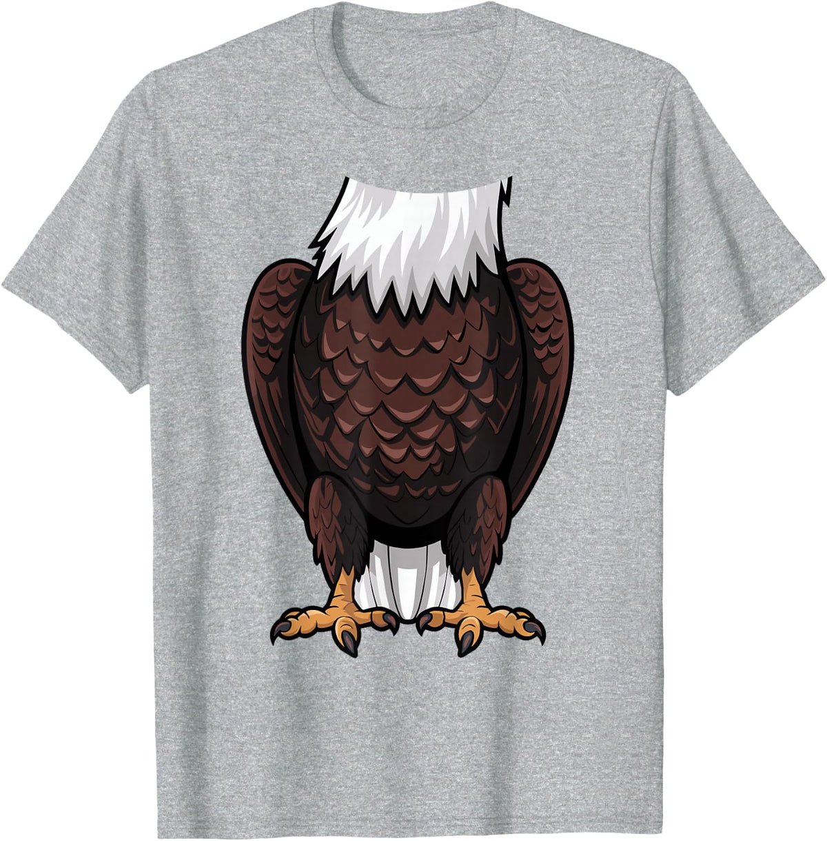 Bald Eagle Halloween Outfit Funny Simple Kids Costume Idea T-Shirt - Heather Grey
