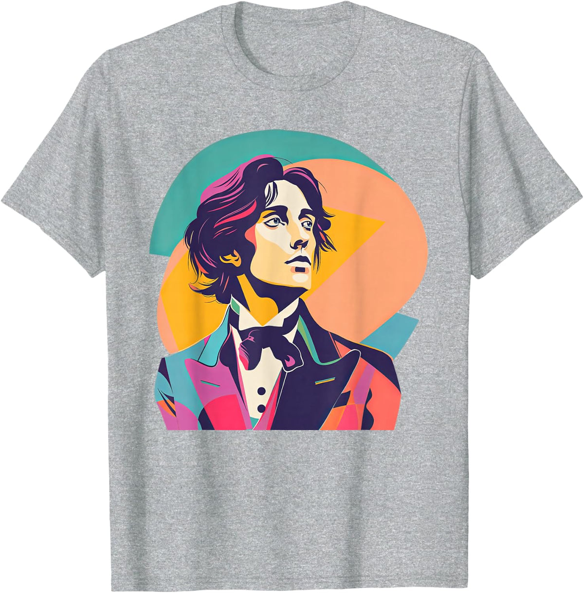 Oscar Wilde 90s Retro T-Shirt - Heather Grey
