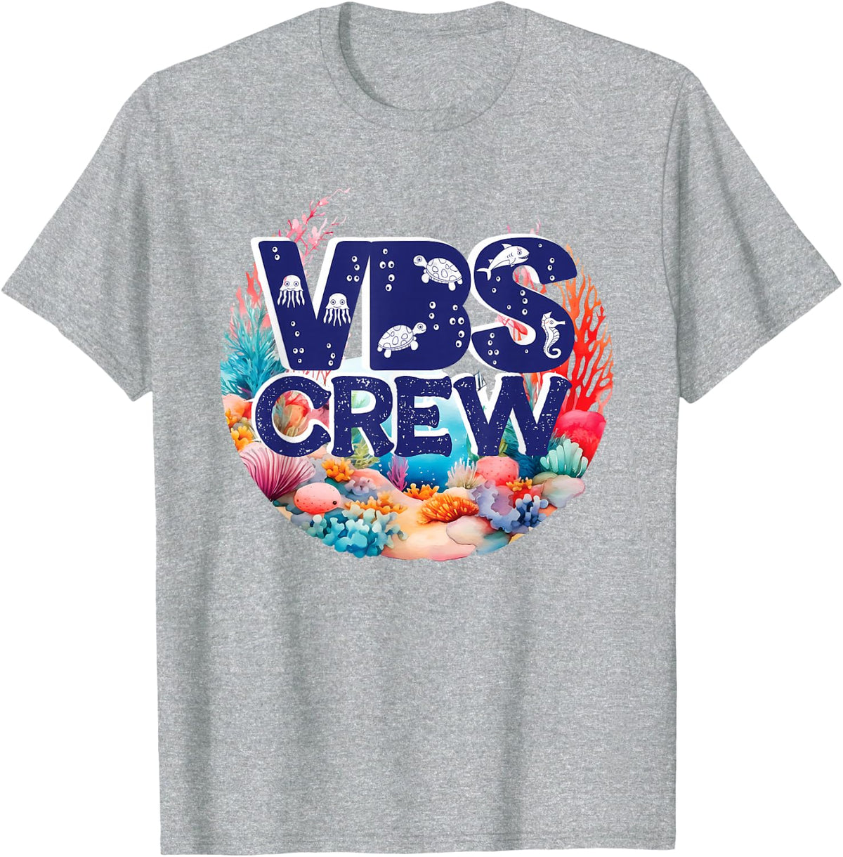 Vbs Crew Vacation Bible School Scuba Vbs Crew Ocean Vbs T-Shirt - Heather Grey