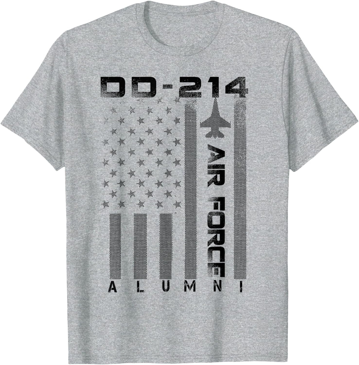 Air Force DD-214 Alumni DD214 Military Veteran T-Shirt - Heather Grey